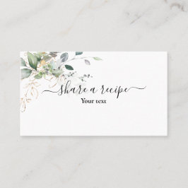 Greenery Compartilha um Cartão de Receptáculo