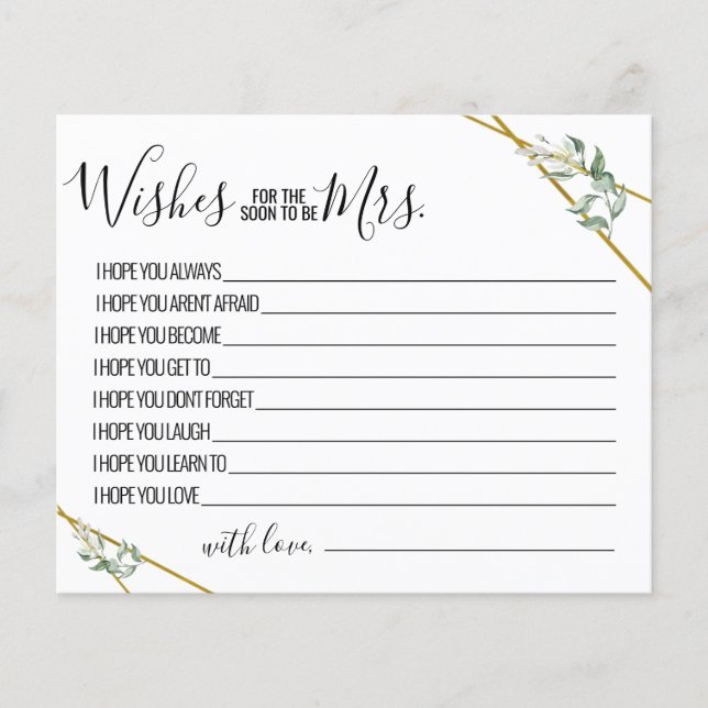 Greenery deseja que em breve seja a Sra. chá (Frente)