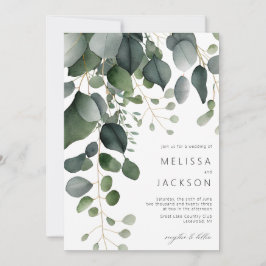 Greenery e Eucalyptus Wedding Convite