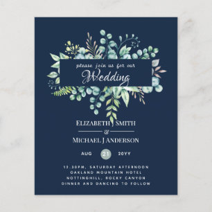 Greenery Eucalyptus Deixa Marinho Casamento Blue S