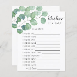 Greenery Eucalyptus - Desejos para bebê