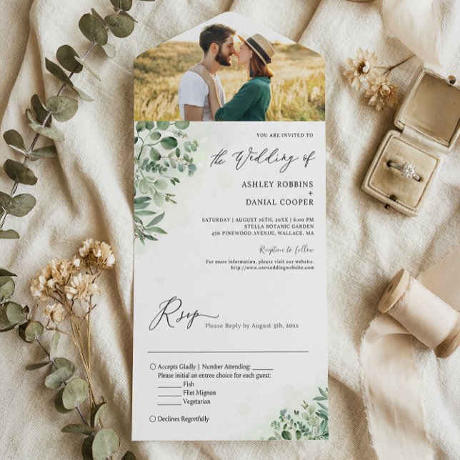 Greenery Eucalyptus Foliage Foto de Casamento (Criador carregado)