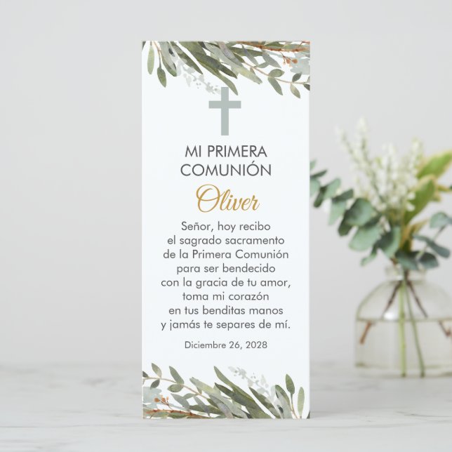 Greenery First Community Bookmark em espanhol (Em pé/Frente)