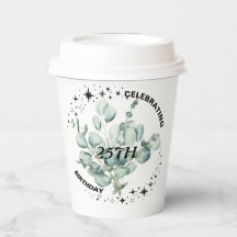 Greenery Floral Sky Star Celebração de Aniversário