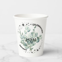 Greenery Floral Sky Star Celebração de Aniversário