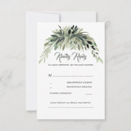Greenery Garland Wedding RSVP