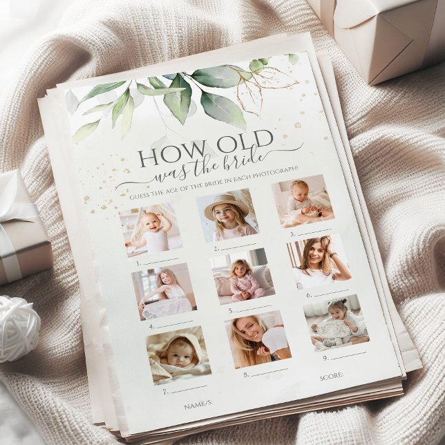 Greenery Quão Velho Era O Jogo Do Chá de panela Da (Criador carregado)