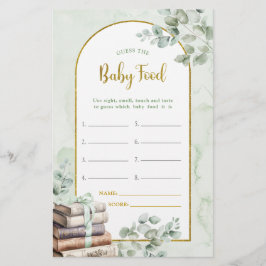 Greenery Storybook Adivinha Os Jogos Da Comida Do