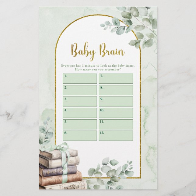 Greenery Storybook Baby Brain Games (Frente)