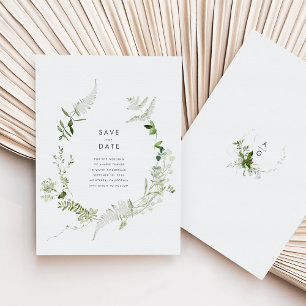 Greenery Wedding Salve o Cartão de Data