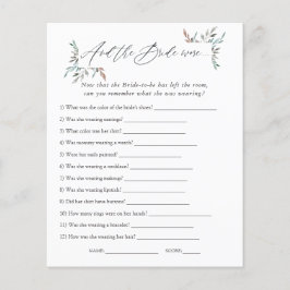 Greenery Winter Chá de panela Game