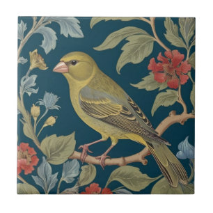 Greenfinch William Morris Estilo L Pássaro Finaliz