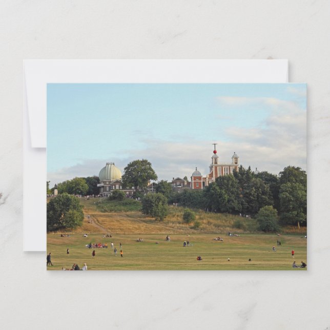 Greenwich Park, cartão de Londres (Frente)
