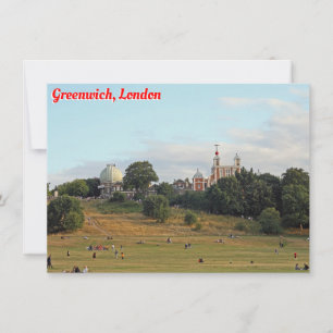 Greenwich Park, cartão de Londres
