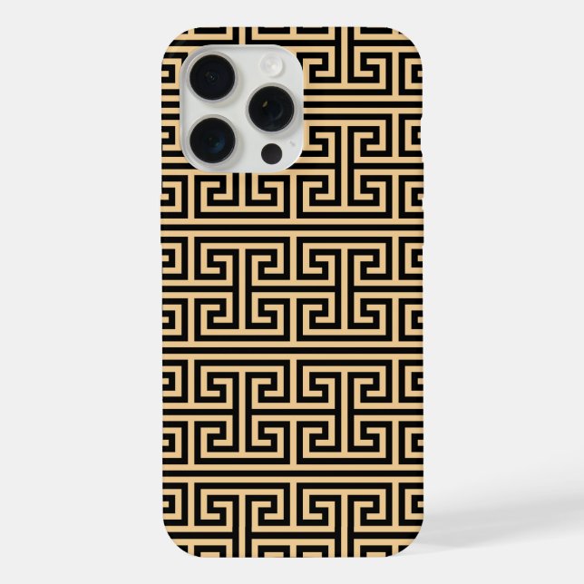 Grego Meander Key Square H Patterno Brown (Verso)