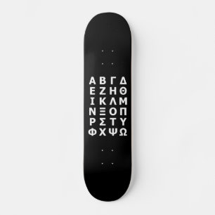 Grego - Skateboard alfabético