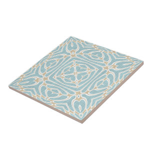 Greige Seafoam Green Taupe Brown Batik Padrão