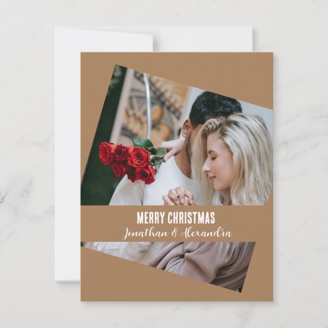 Grelha de fotos única com na moda moderna Xmas (Frente)