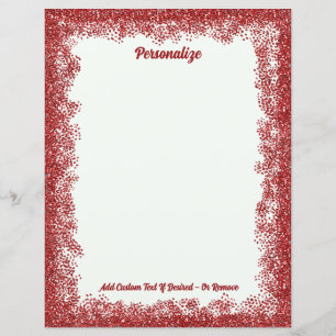 Grelha de Sparkle Vermelha Personalizada