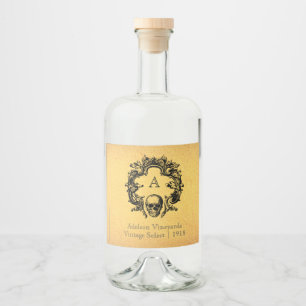 Grelha Gótica Rótulo do frasco de líquido DOUR