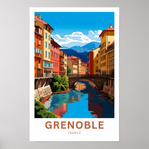 Grenoble France Viagem Impressão
