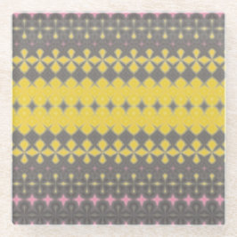 Grey and Yellow Stylish Coaster