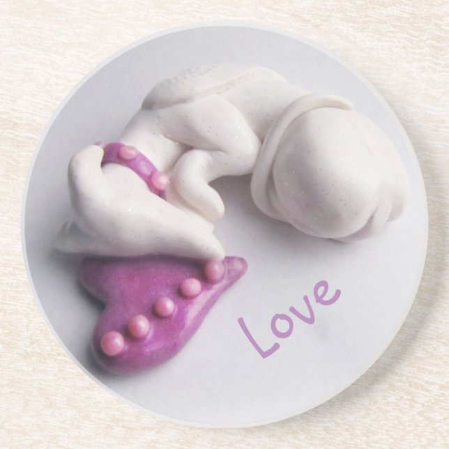 Greyhound Angel Porta copos (Frente)