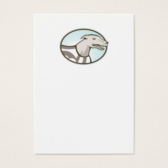 Greyhound Dog Head Retro (Frente)