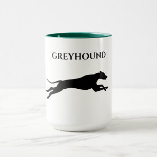 Greyhound duas caneca tonta.