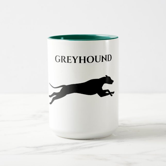 Greyhound duas caneca tonta. (Centro)