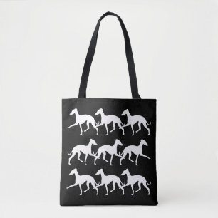 Greyhound Silhuettes Tote Bag