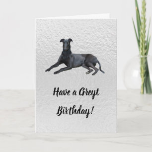 Greyhound tem um Cartão de Aniversário Greyt