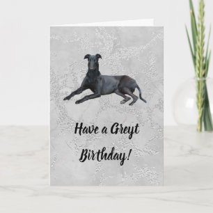 Greyhound tem um Cartão de Aniversário Greyt