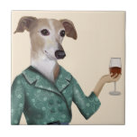 Greyhound Wine Snob<br><div class="desc">Greyhound Wine Snob de Fabfunky. Possui um galo bem vestido,  apreciando vinho. | 190955D</div>