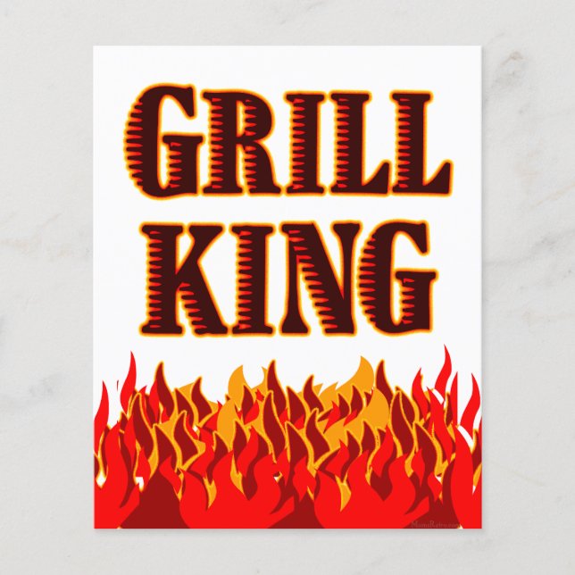 Grill King Red Flames Modelo (Frente)