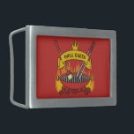 Grill Queen<br><div class="desc">Churrasco de churrasco sobre carvão inflamável, faixa de rolagem com texto personalizado sobre amêndoas e pincel cruzados. Cor de fundo personalizada.</div>