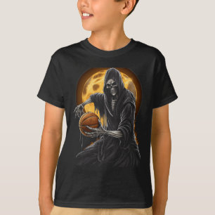 Grim Reaper Jogando Camisetas gráficas de basquete