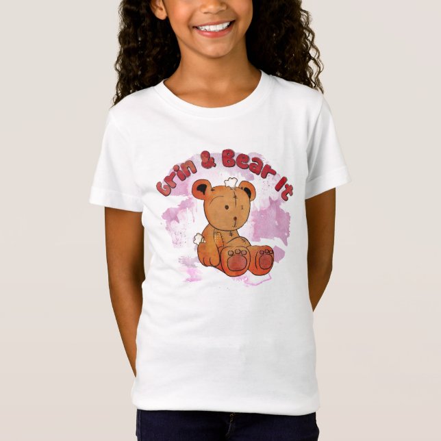 grin e urso a camisa de criança (Frente)