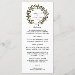 Grinalda de mirtilo | Casamento Menu