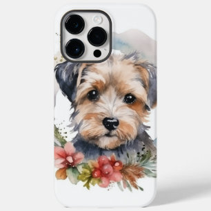 Grinalda de Natal Yorkipoo Cachorro Festivo