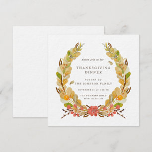 Grinalda floral do convite do comensal da acção 
