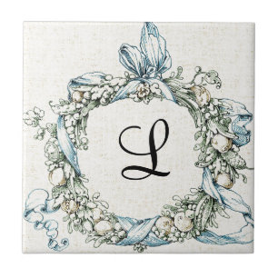 Grinalda floral Monogrammed