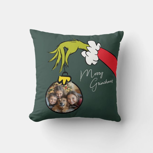 Grinch | Almofada de Arremesso de Enfeite Personal (Frente)
