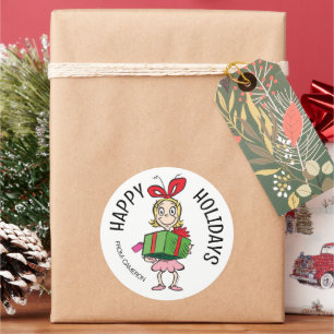 Grinch Cindy-Lou Quem Etiqueta de Presente de