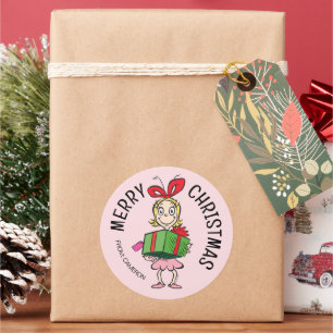 Grinch Cindy-Lou Quem Etiqueta de Presente de