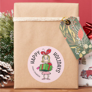 Grinch Cindy-Lou Quem Etiqueta de Presente de