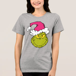 Grinch com Chapéu de Papai Noel Rosa