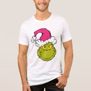 Grinch com Chapéu de Papai Noel Rosa