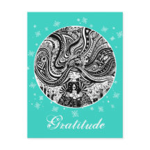 Grincheux Angel Wish | Cartão postal Aqua