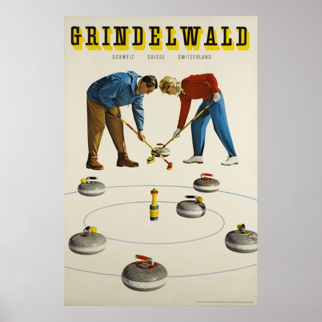 Grindelwald,Suiça, Poster de viagens (Frente)